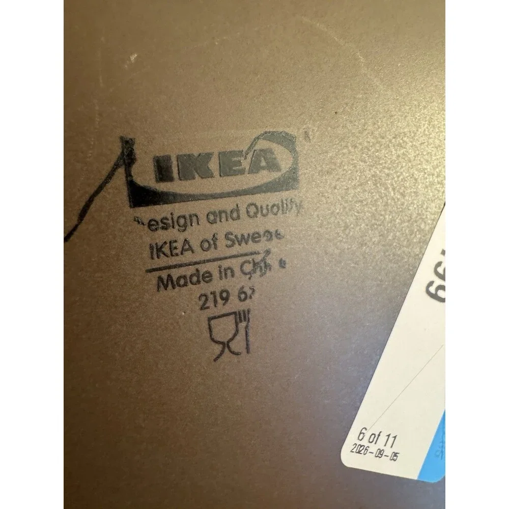 IKEA FARGRIK 11” DINNER PLATES, Salad Plate & Bowl DARK BROWN